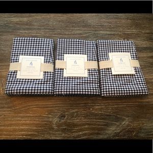 NWT POTTERY BARN KIDS GINGHAM SABRINA BASKET LINERS, S